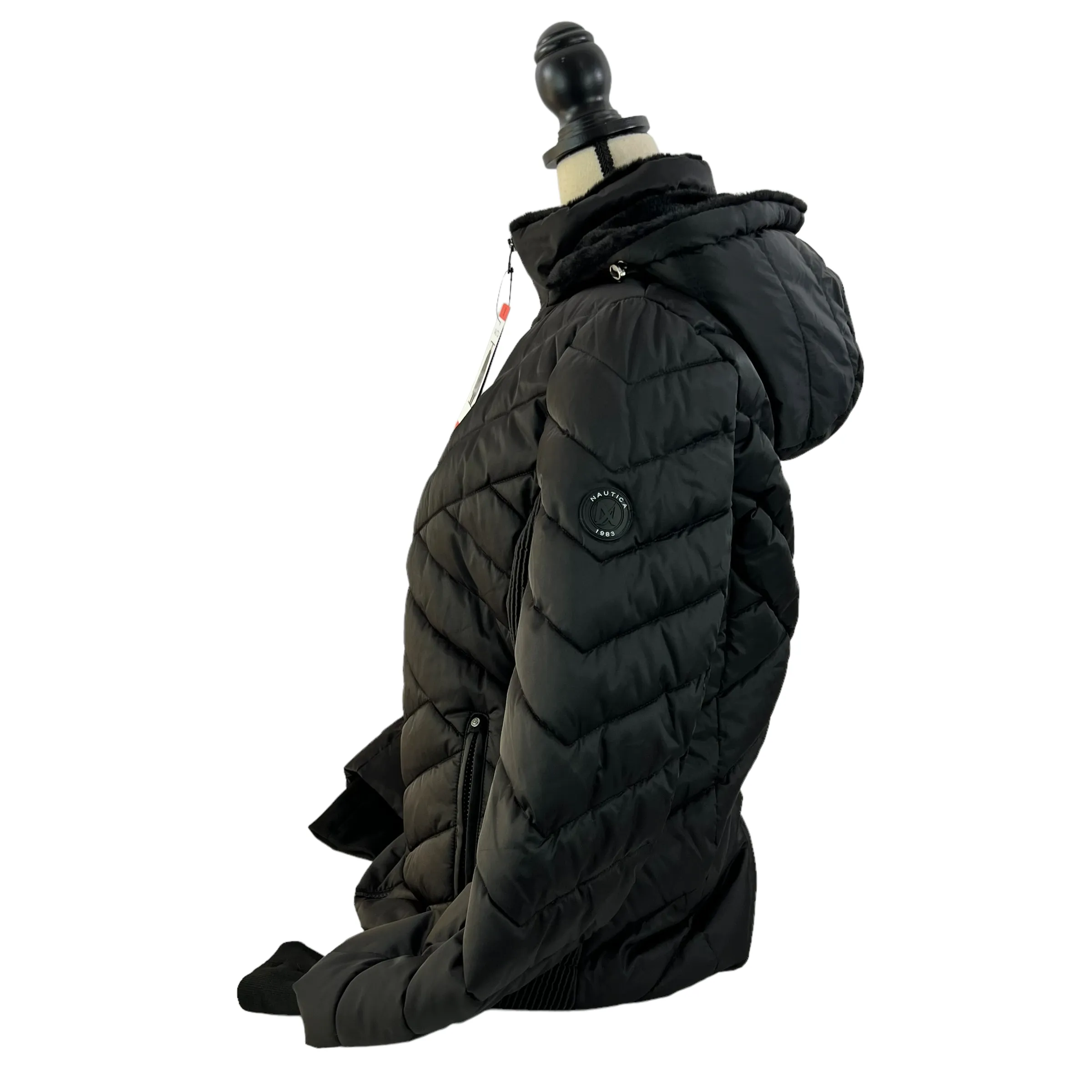 Nautica Water Resistant Quilted Puffer Jacket Size Medium