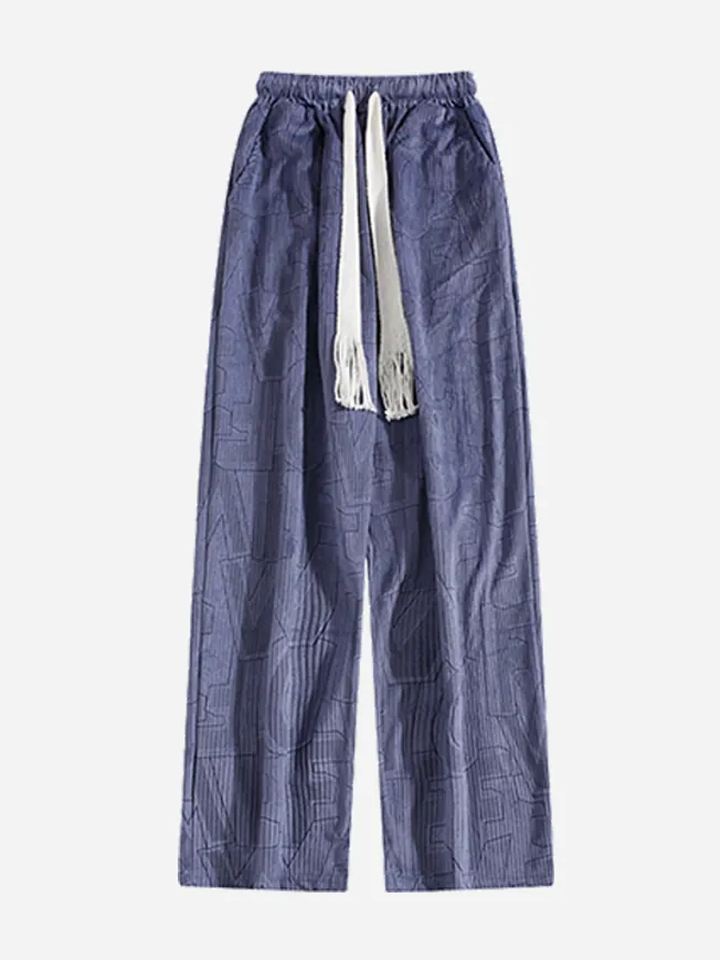 Niceprimes Urban Letter Embroidery Sweatpants