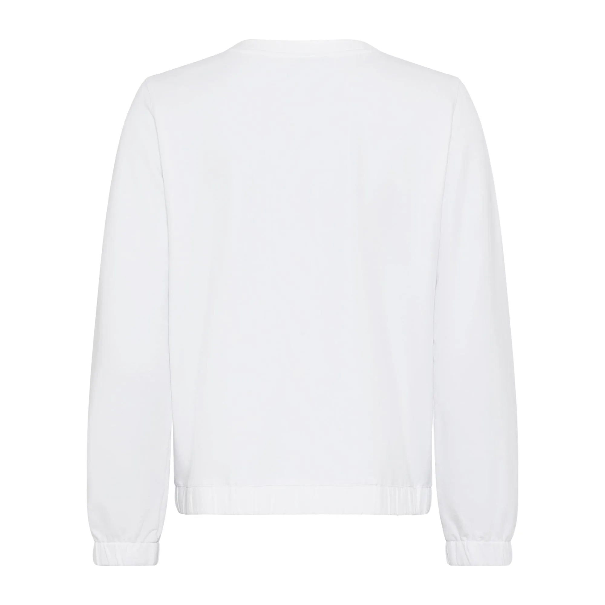 Olsen Jersey Style Jacket With Long Sleeves in Henny fit in White