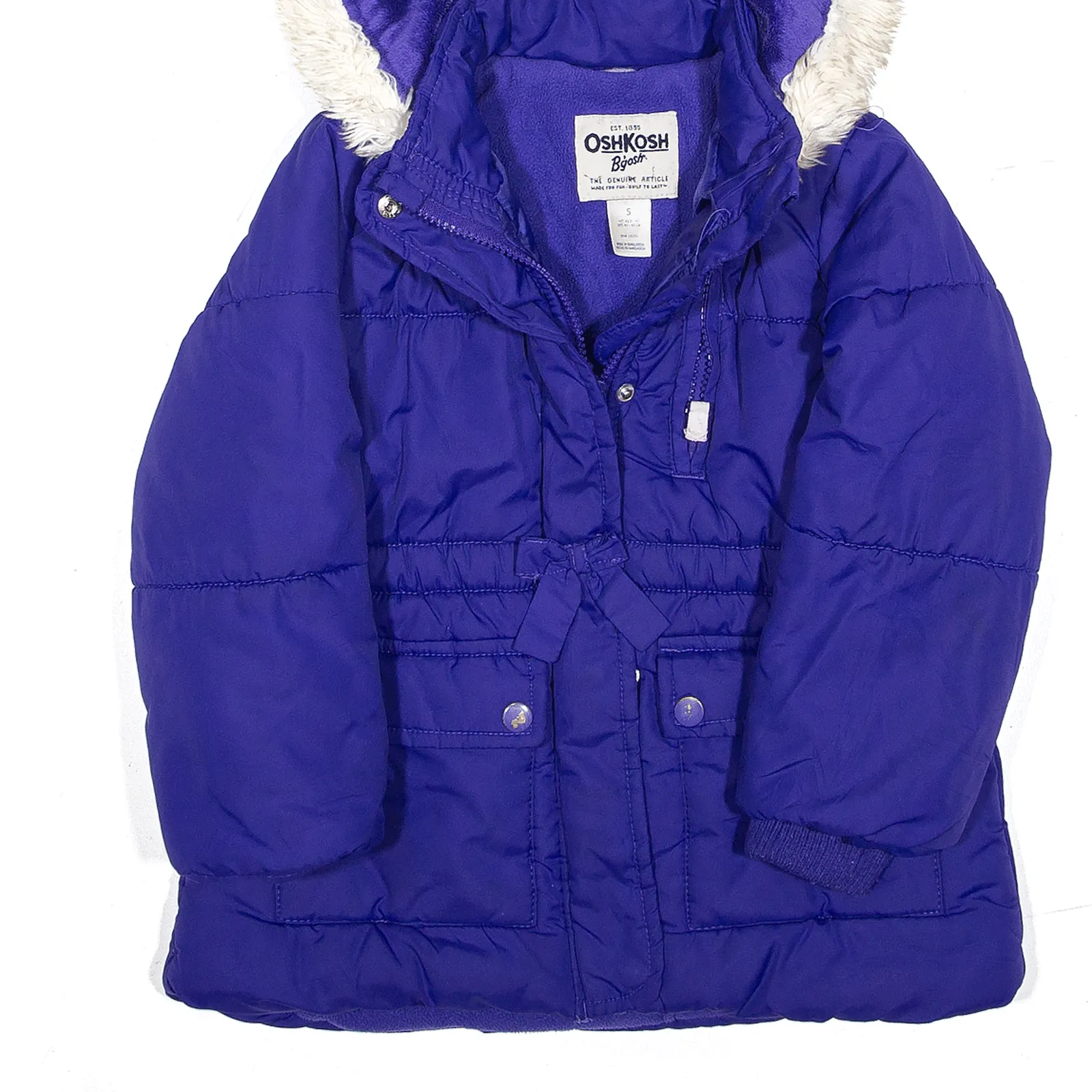 OSH KOSH Puffer Jacket Purple Girls 5 Years