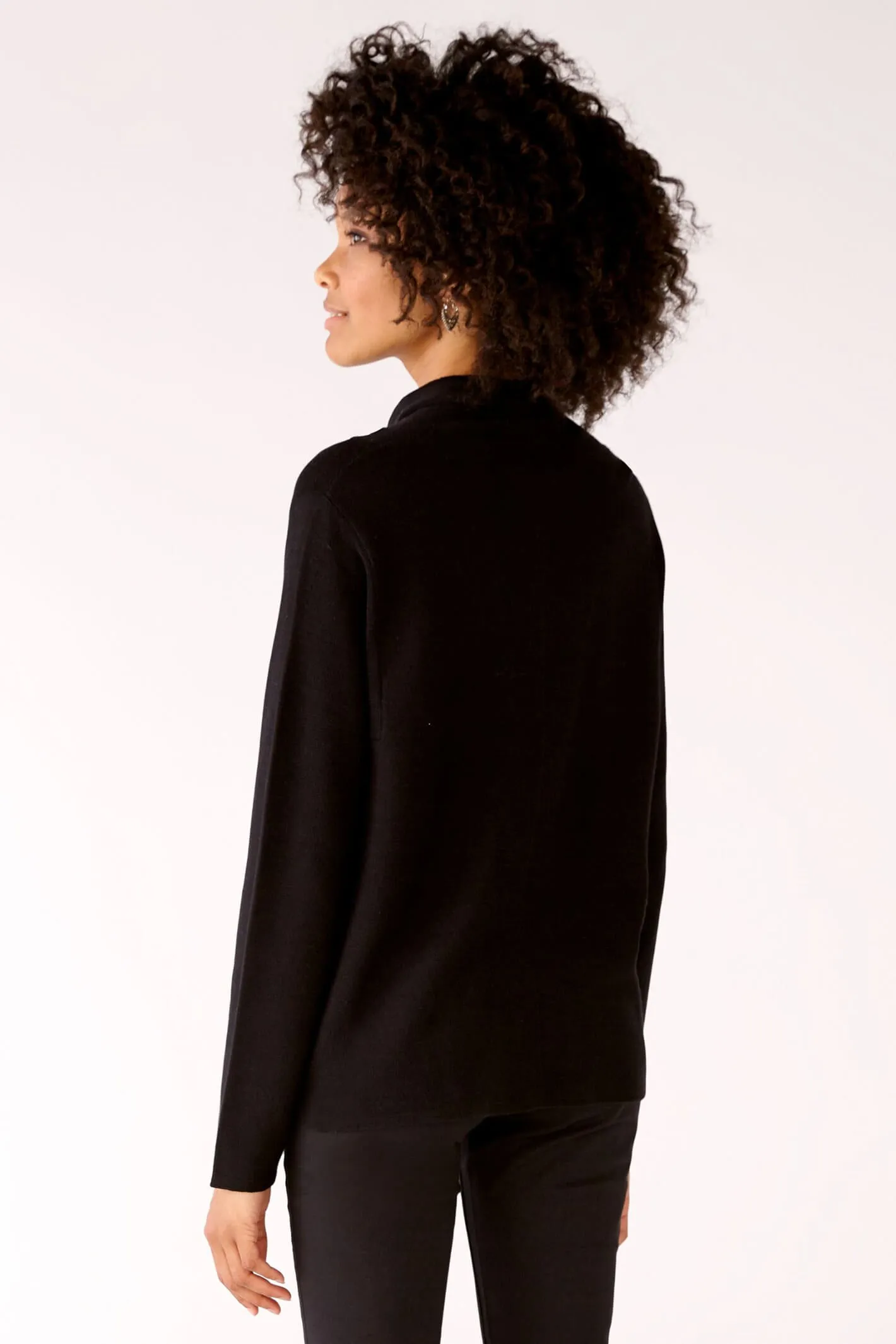 Oui 77984 Black Keiko Jumper