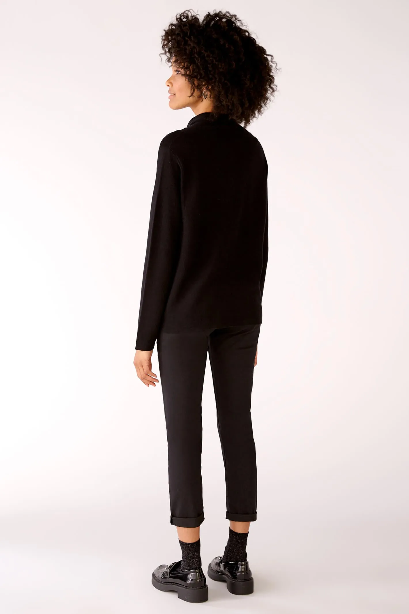 Oui 77984 Black Keiko Jumper