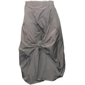 Parachute Style Tie Front Skirt - Grey