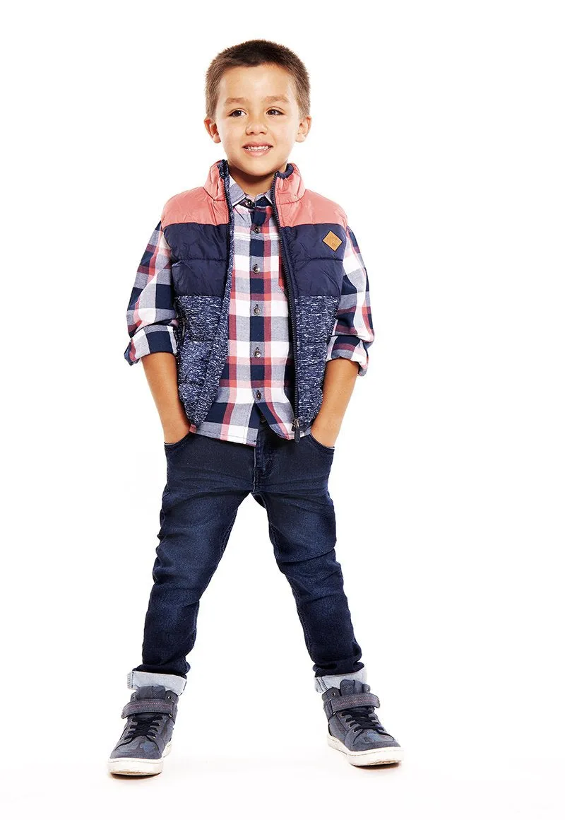 Parka Iñaki Niño Terracota Black and Blue