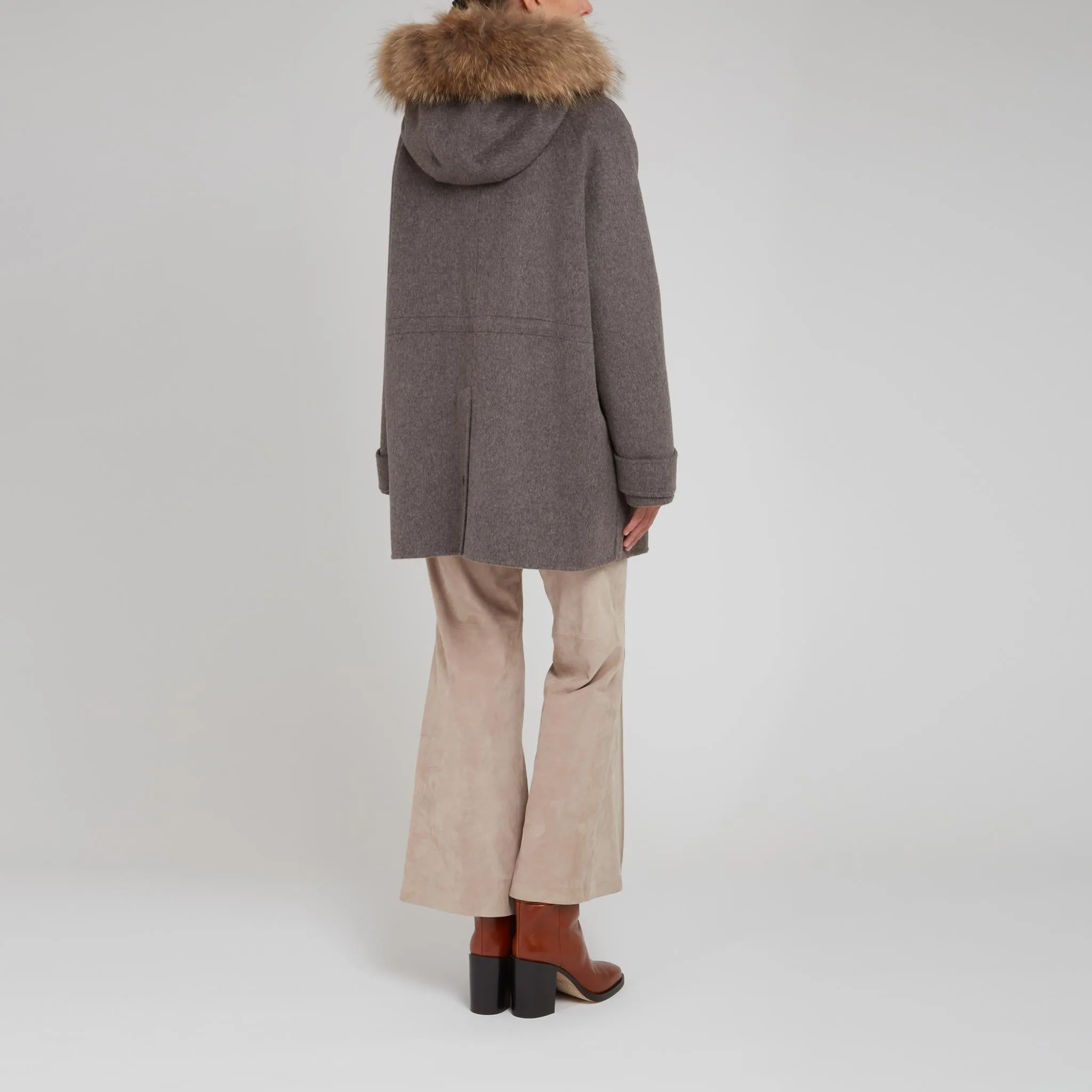 Parka in lana grigio