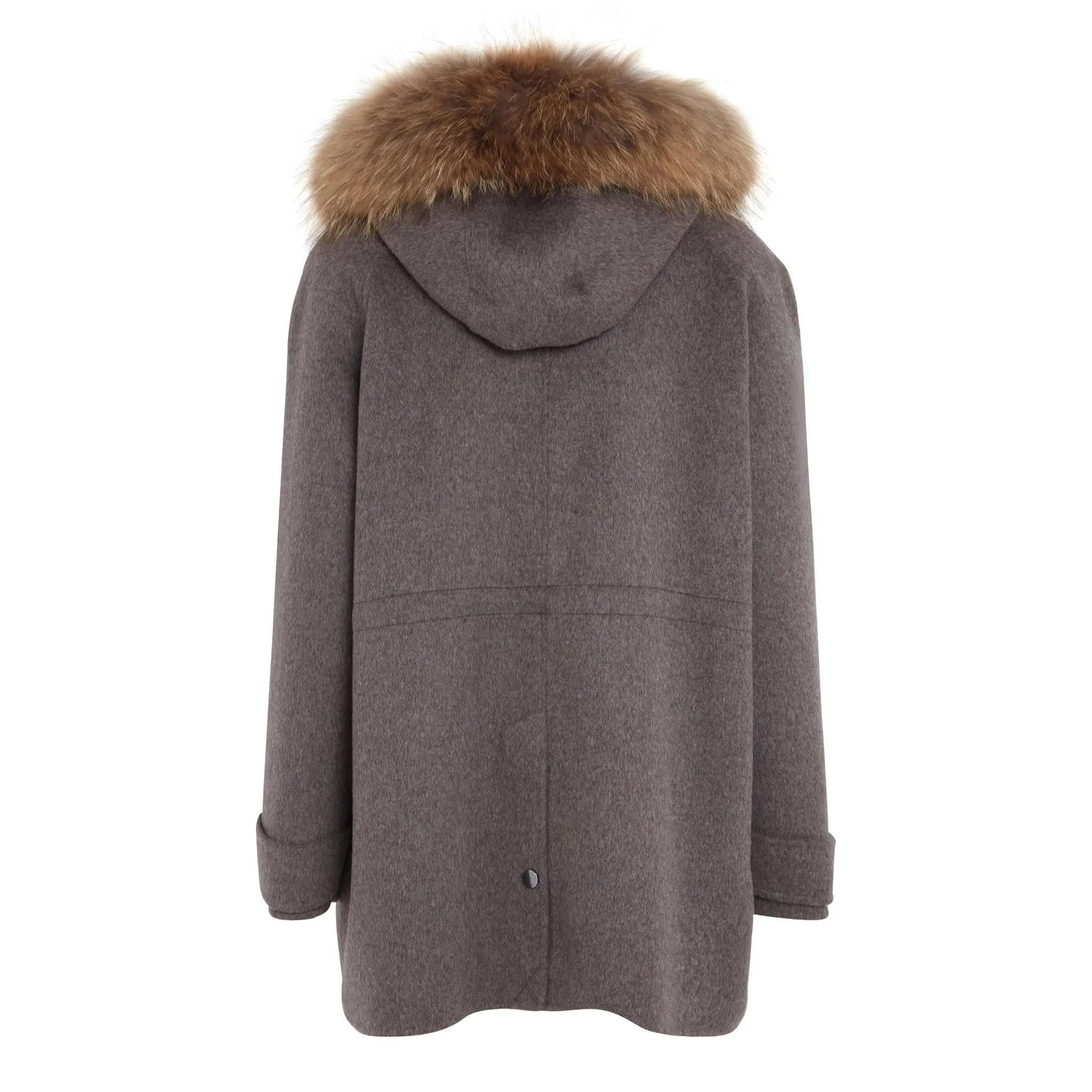 Parka in lana grigio