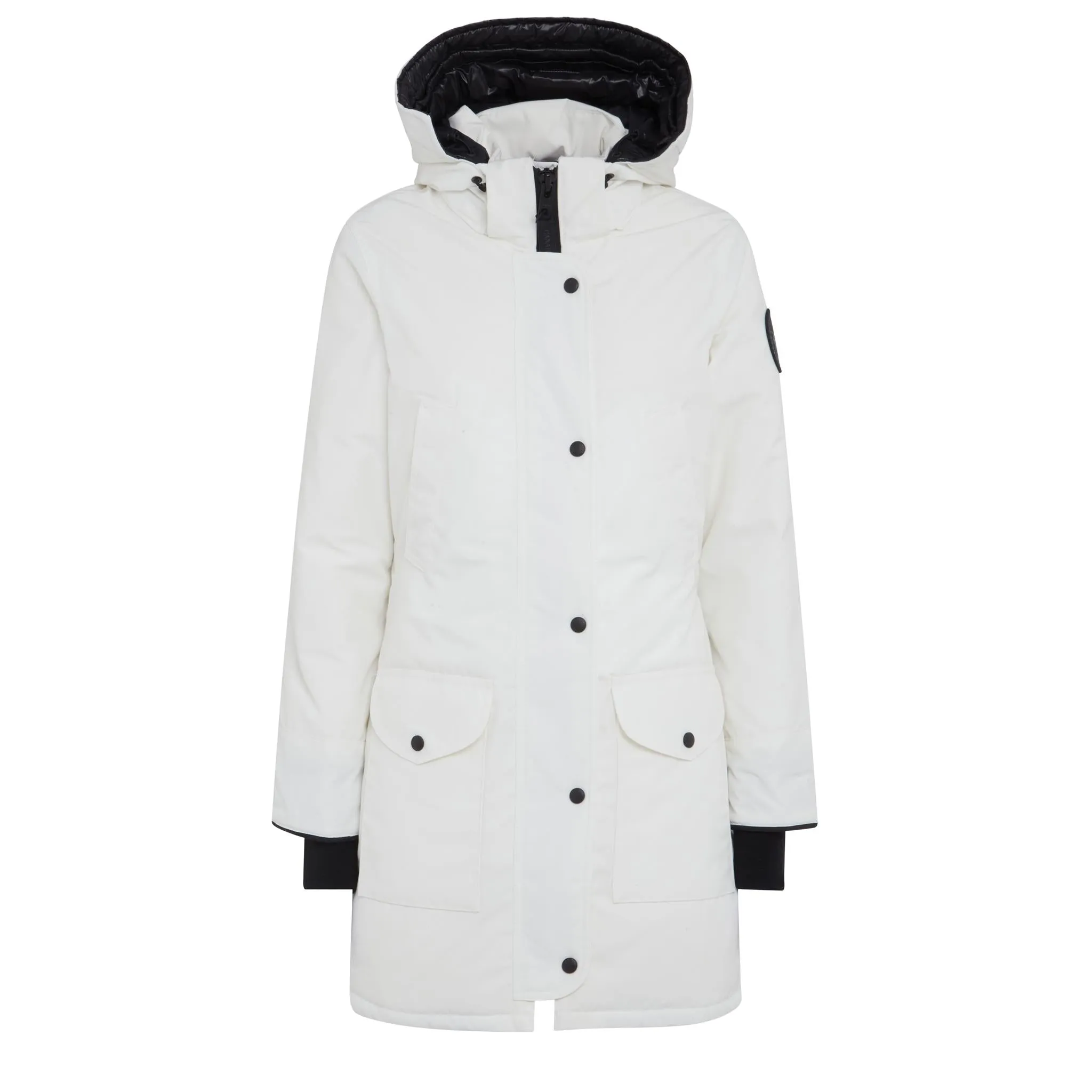 Parka "Trillium" in tessuto bianco