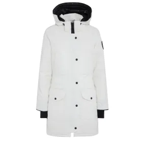 Parka "Trillium" in tessuto bianco