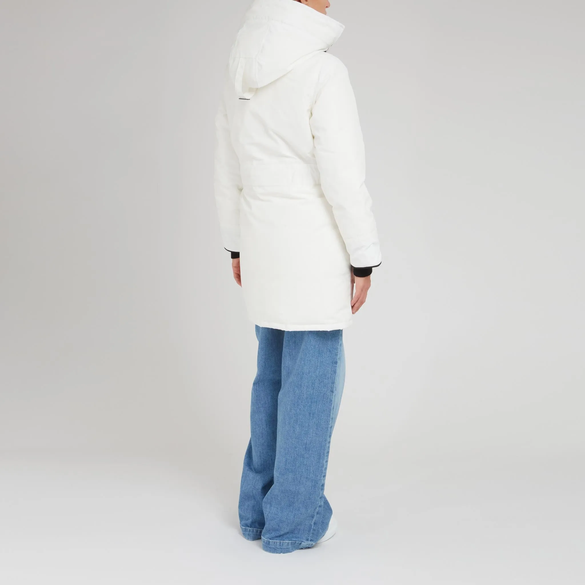 Parka "Trillium" in tessuto bianco