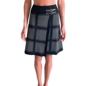 Phase Eight Plaid Wool Blend Skirt