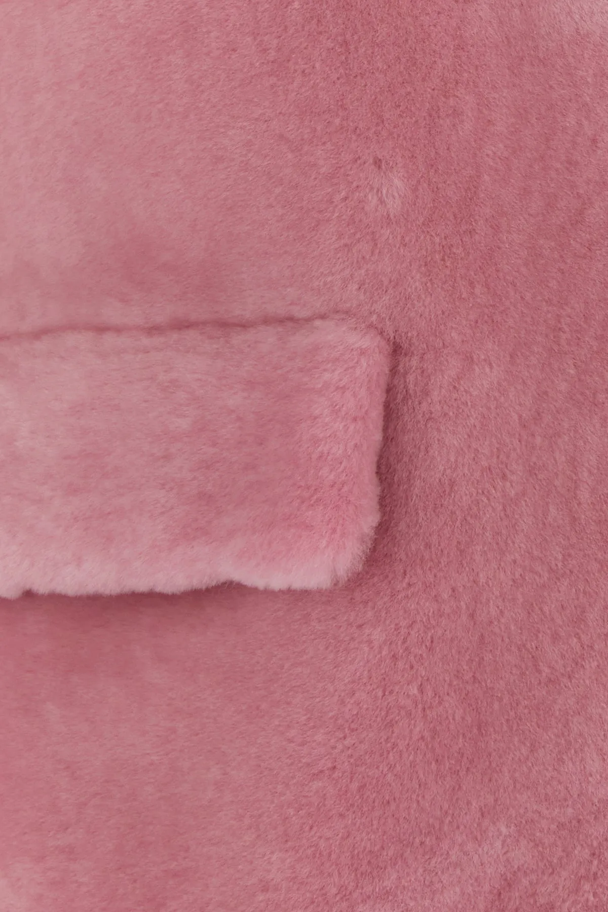 Pink fur coat