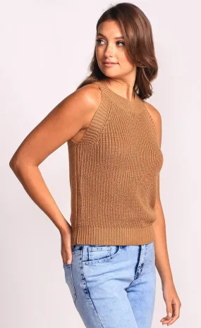 Pink Martini - Brown Sweater Top