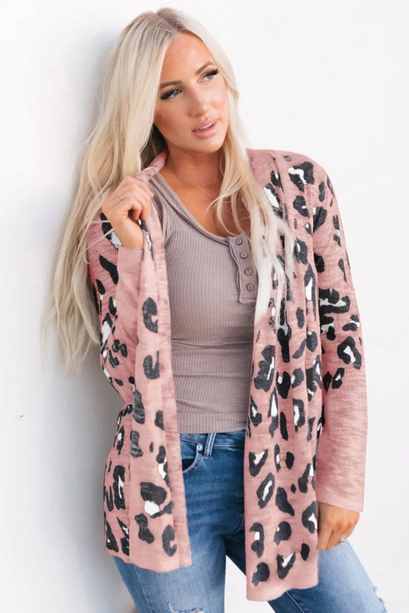 Prowl in Style Printed Long Sleeve Cardigan