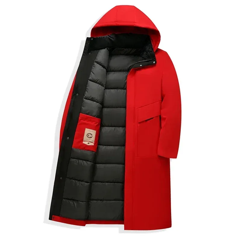 Rijkoud - Parka Winterjas Heren – Lang Model met Warme Voering en Capuchon