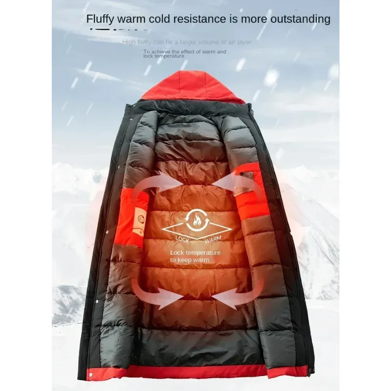 Rijkoud - Parka Winterjas Heren – Lang Model met Warme Voering en Capuchon