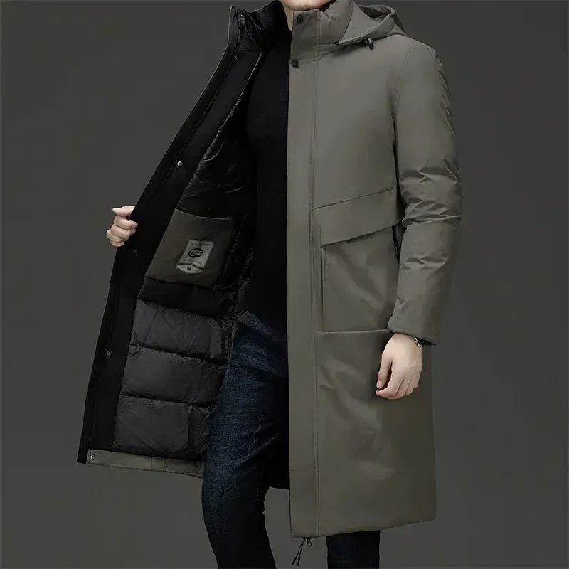 Rijkoud - Parka Winterjas Heren – Lang Model met Warme Voering en Capuchon
