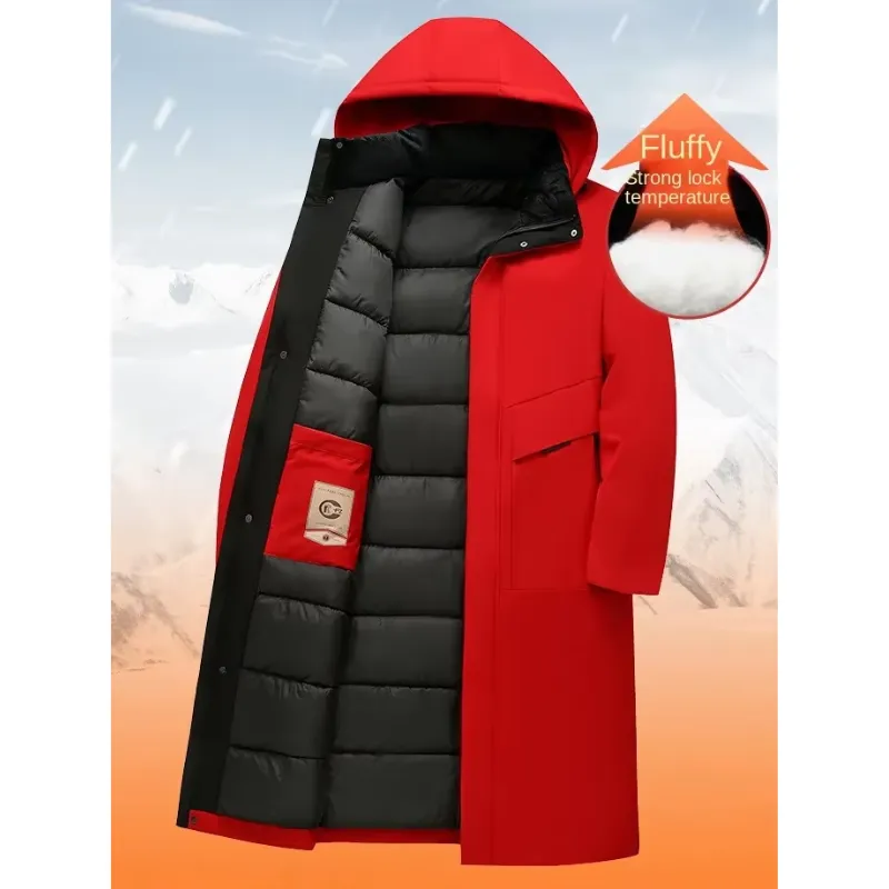 Rijkoud - Parka Winterjas Heren – Lang Model met Warme Voering en Capuchon