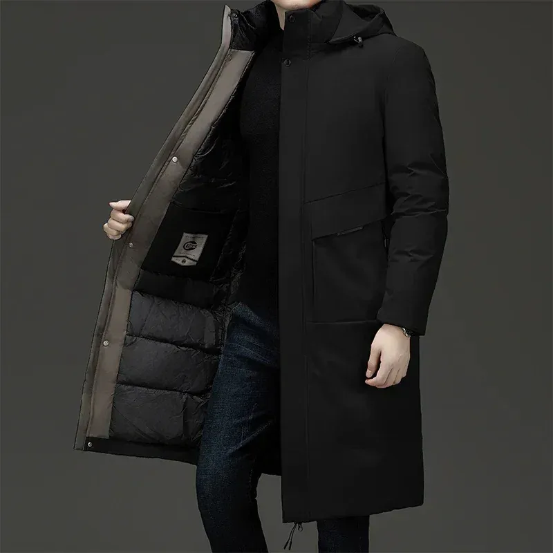 Rijkoud - Parka Winterjas Heren – Lang Model met Warme Voering en Capuchon
