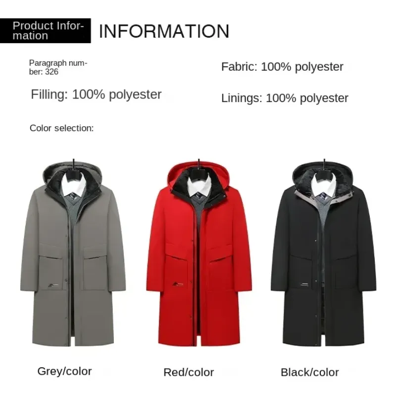 Rijkoud - Parka Winterjas Heren – Lang Model met Warme Voering en Capuchon