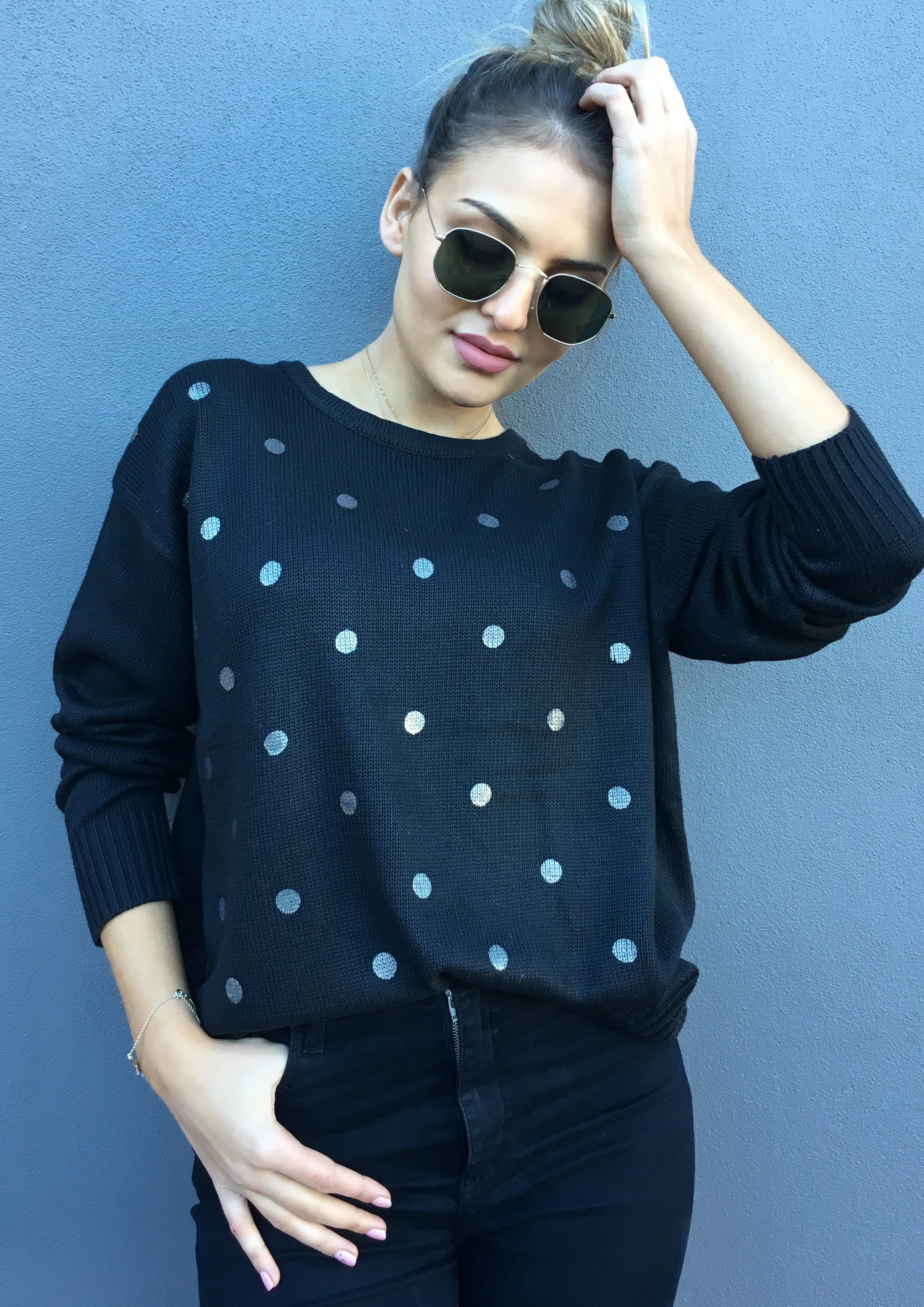RV0376-1SS Silver Foil Spot Jumper (Pack)