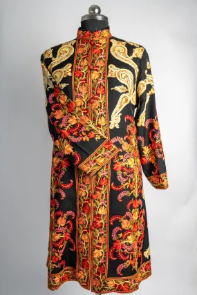 Shamsheer Aari Hand Embroidered Long Jacket