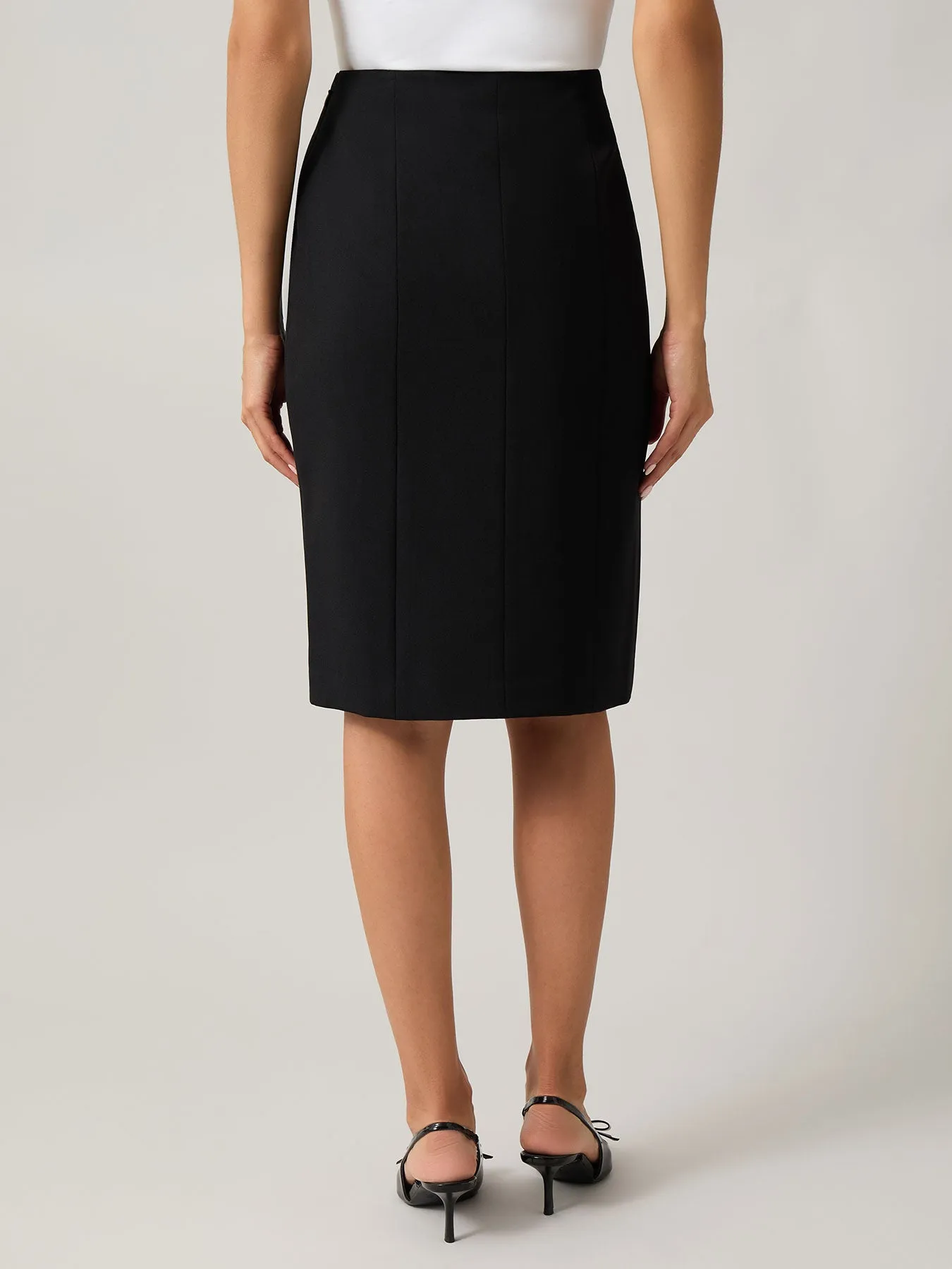Side Paneled Pencil Skirt