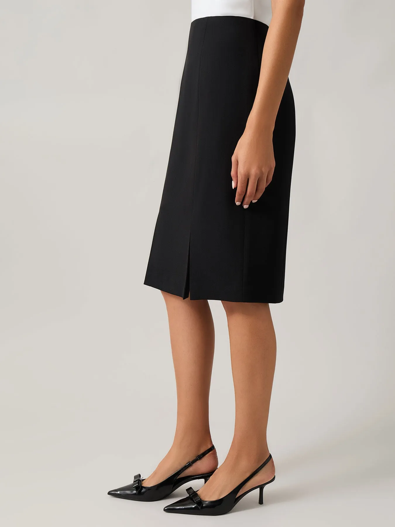 Side Paneled Pencil Skirt