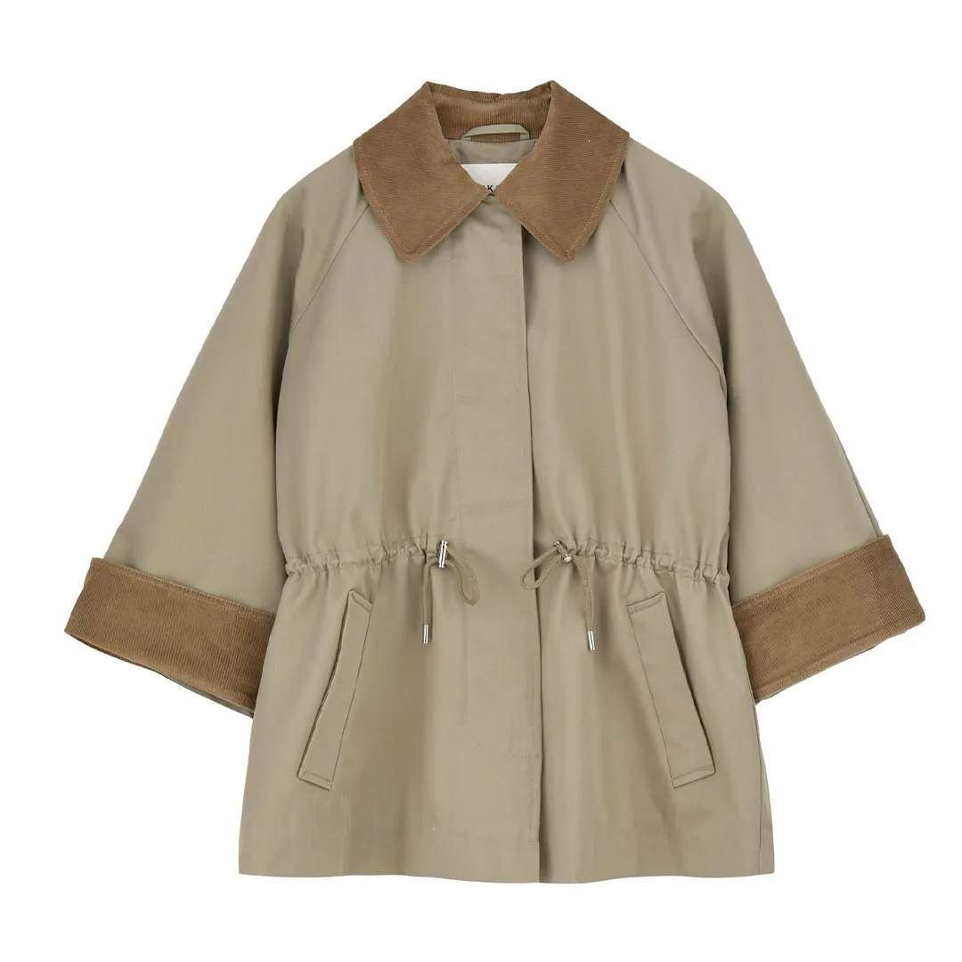 SKALL STUDIO Gaby Parka jakke - stone moss