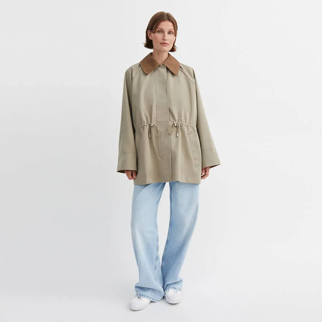 SKALL STUDIO Gaby Parka jakke - stone moss