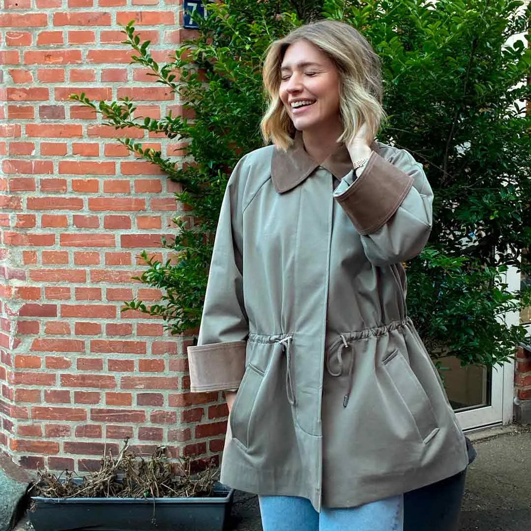 SKALL STUDIO Gaby Parka jakke - stone moss