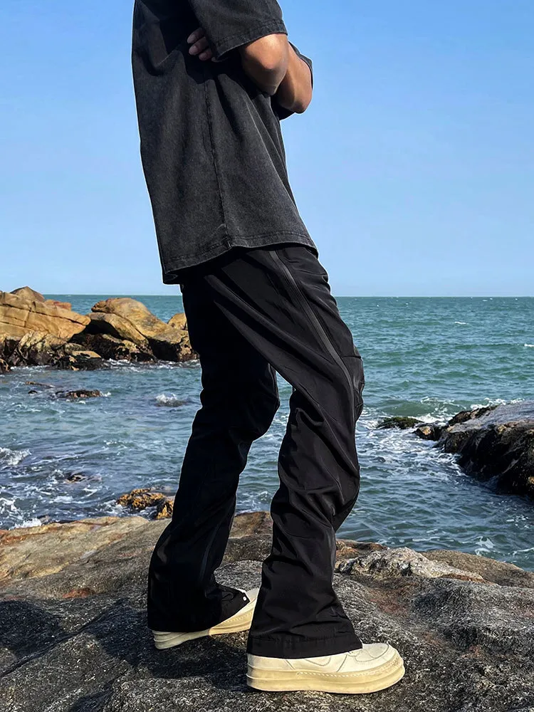 Straight-leg Cargo Sweatpants