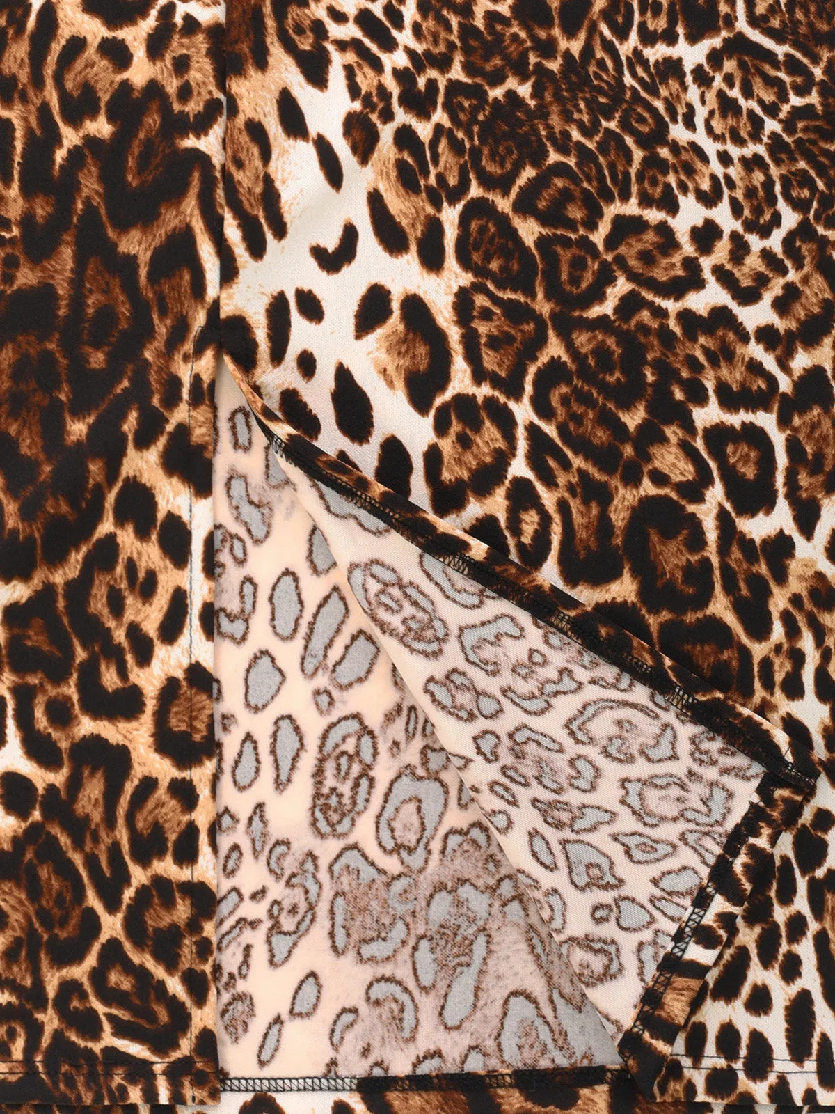 Stretch  Knee Length Midi Bodycon Flower Print Pencil Skirt