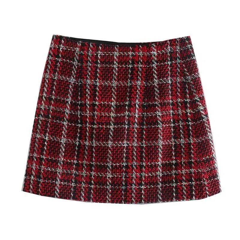Stripes High Waisted Mini Skirt