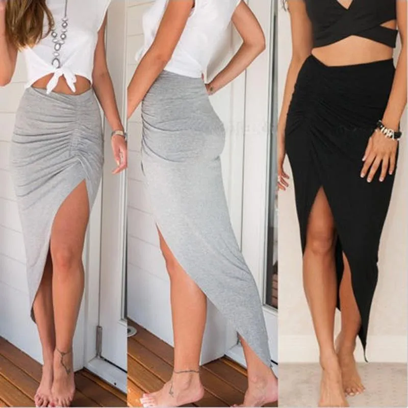 Summer Charm Split Long Skirt