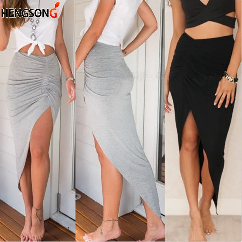 Summer Charm Split Long Skirt
