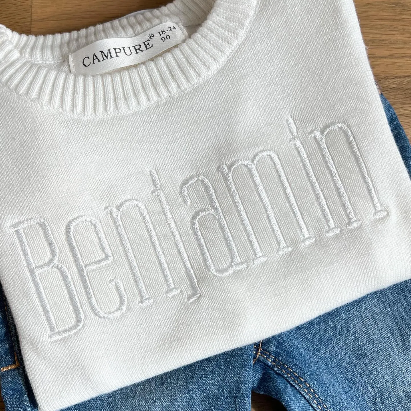 SWEATER CREW NECK WHITE