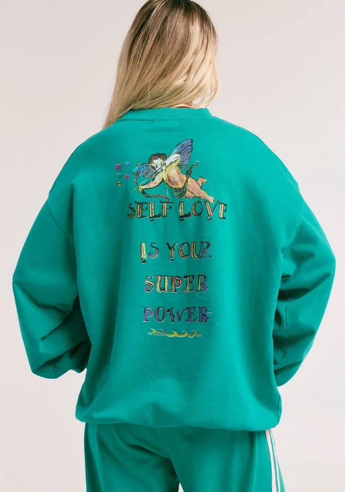 The Cupids Unisex Jumper - Teal