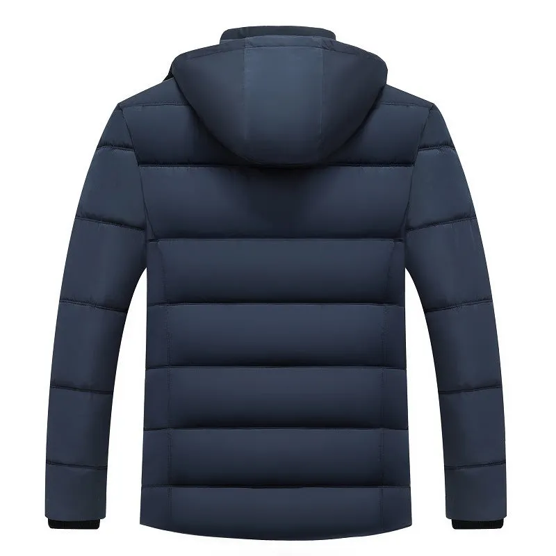 Tommy™ blauwe winddichte waterdichte comfortabele parka winterjas