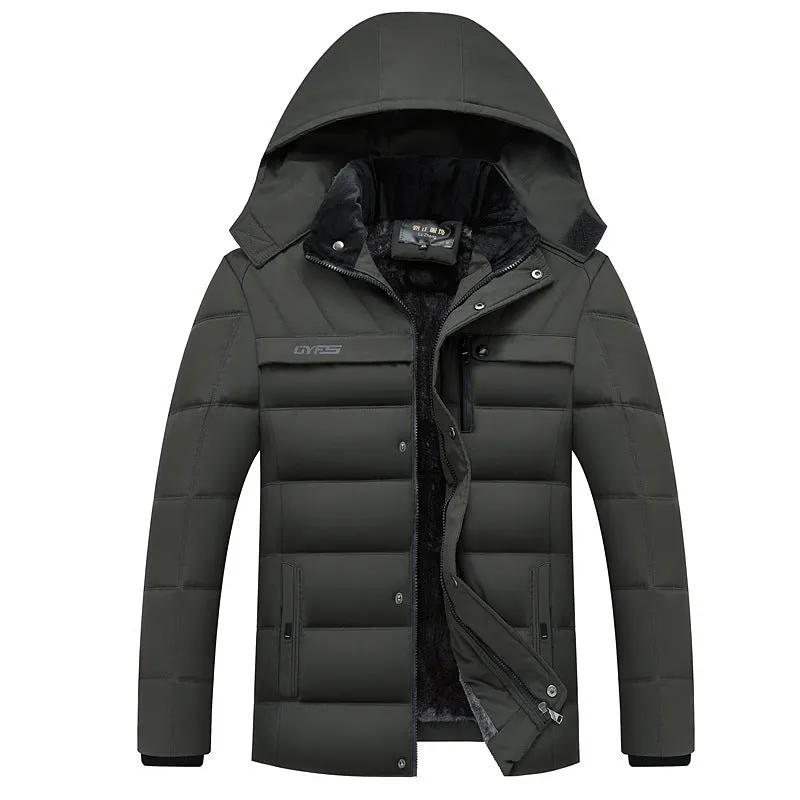 Tommy™ blauwe winddichte waterdichte comfortabele parka winterjas