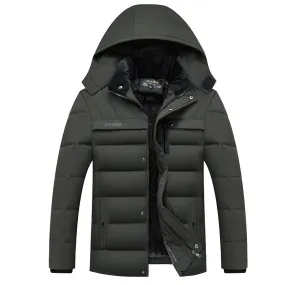 Tommy™ blauwe winddichte waterdichte comfortabele parka winterjas