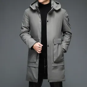 Tommy™ winddicht met knoop zwart parka winterjas