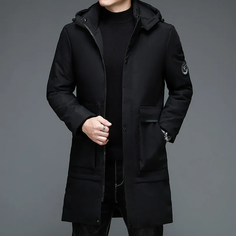 Tommy™ winddicht met knoop zwart parka winterjas