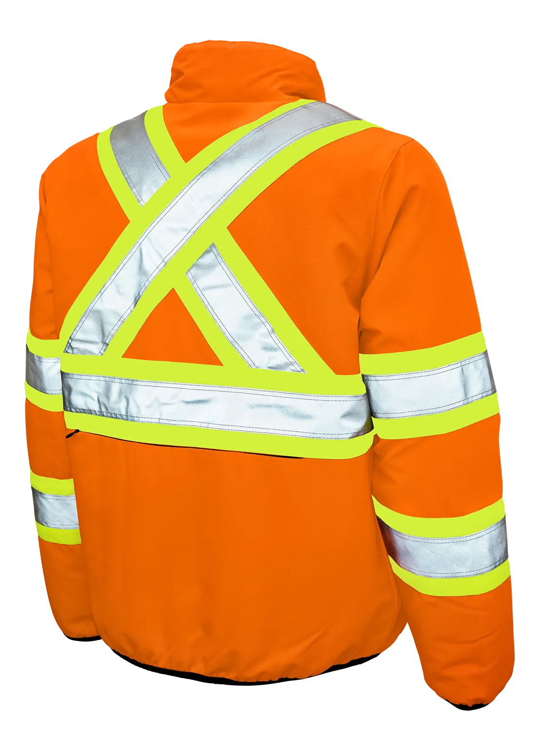 Tough Duck Reversible Safety  Hi-Vis Jacket - Orange