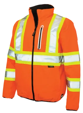 Tough Duck Reversible Safety  Hi-Vis Jacket - Orange