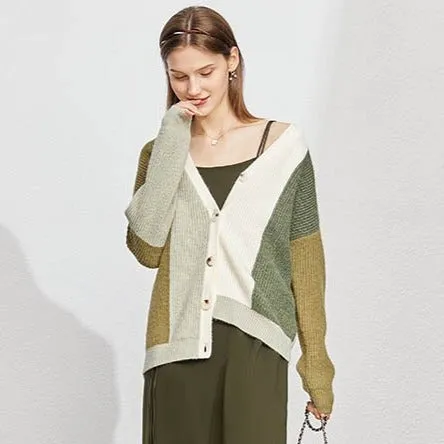Tricot Cardigan Elegante Cores Vertical - Salem