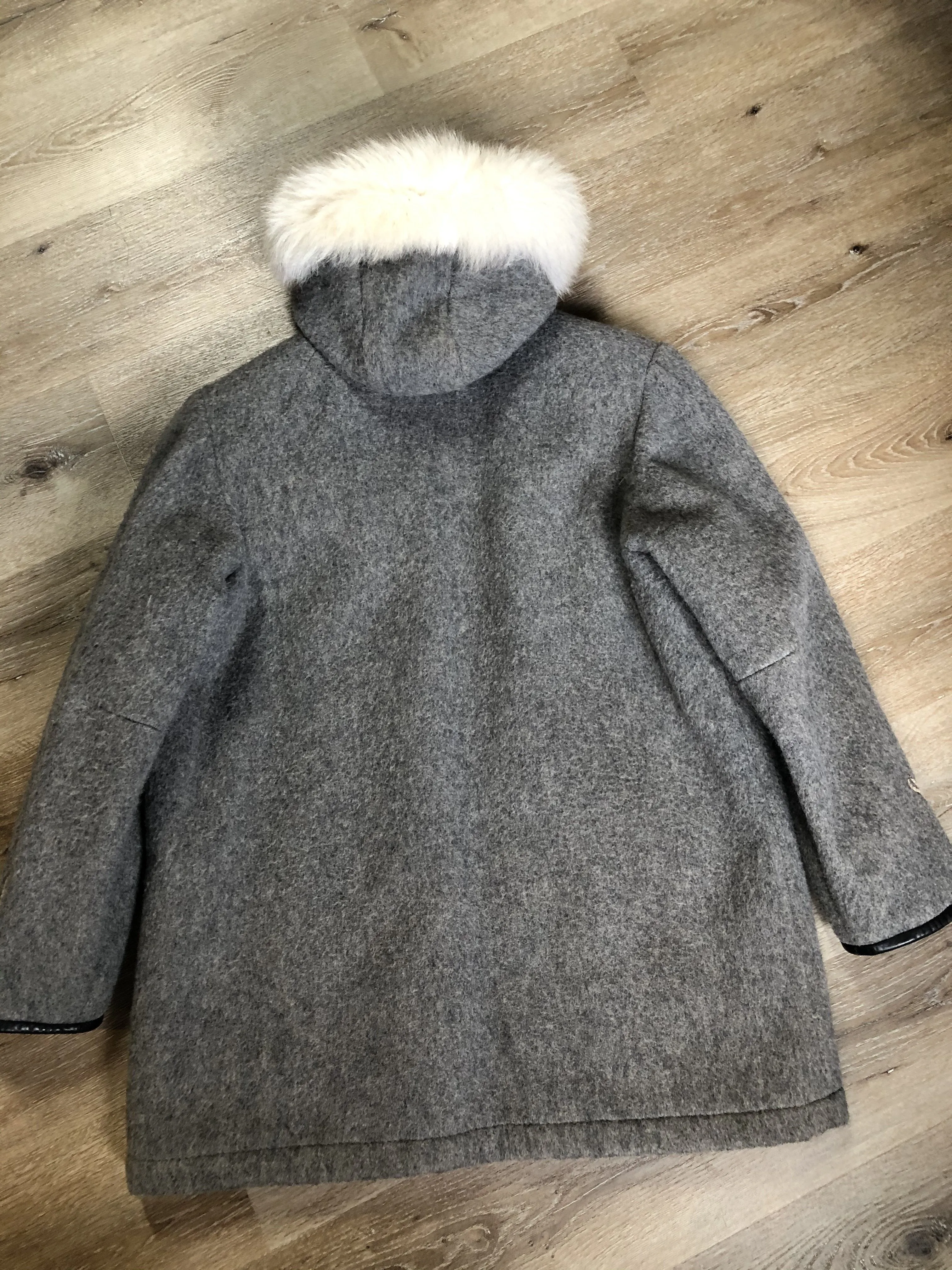 Vintage James Bay Grey Northern Parka with Deer Motif, Made in Canada, SOLD