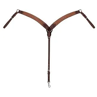 WEAVER LEATHER ROUGHOUT CONTOURED BREAST COLLAR