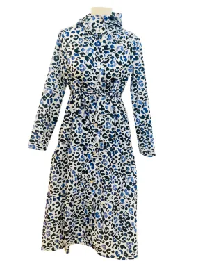 Windsor Parka - Leopard Blue