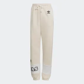Women's adidas Originals Logo Play Cuff Pants White
