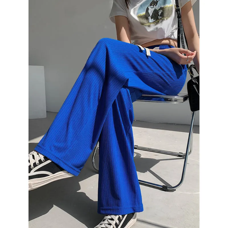 Women's Ice Silk High Waist Casual Summer Pants